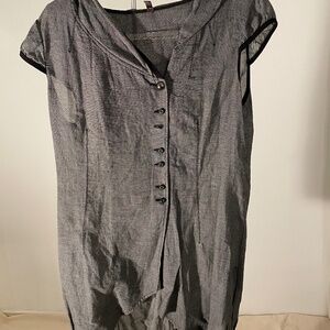 Cop Copine ‘Gloria”  Chic hooded  mini checkered Dress